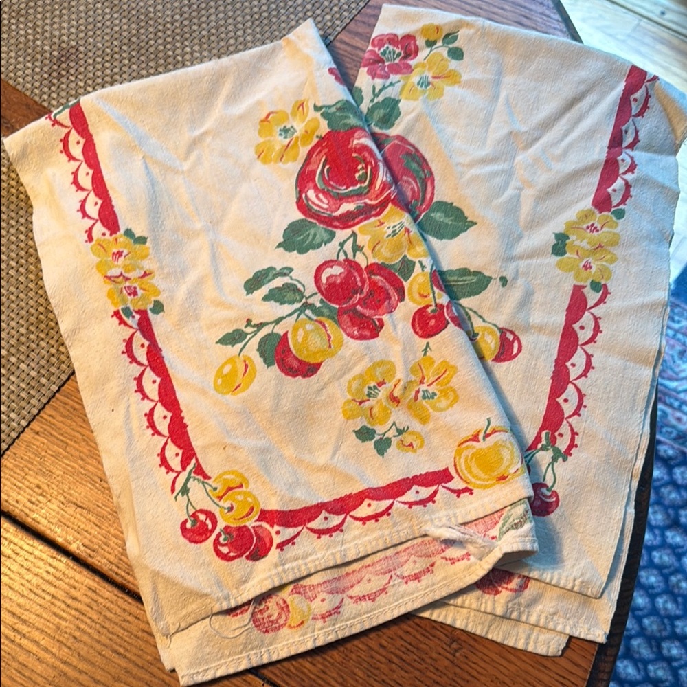 Floral Print Kitchen Towels PARKS DESIGN ?